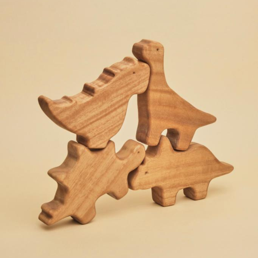 Wooden animal cheap stacking toy