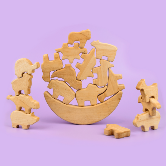 Animal + Dino Stacker Balance Set (19 pcs)