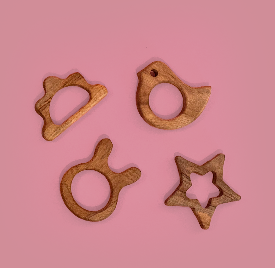 Baby Teether Rings (4 pcs)